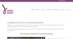 Desktop Screenshot of incrediblehealingjournals.com