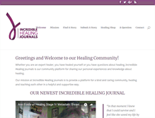 Tablet Screenshot of incrediblehealingjournals.com